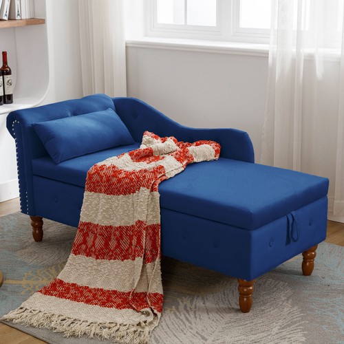 Modern velvet chaise lounge - modern,